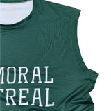 Hudson Sleeveless T-shirt | Forest Green