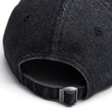 Casquette 6-panel Melrose Washed Denim | Noir