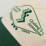 Casquette 5-panel Premier | Off-White / Forest Green