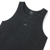 MothTech™ Waffle Singlet | Aged Black