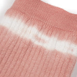 Merino Tube Socks | Dusty pink tie-dye