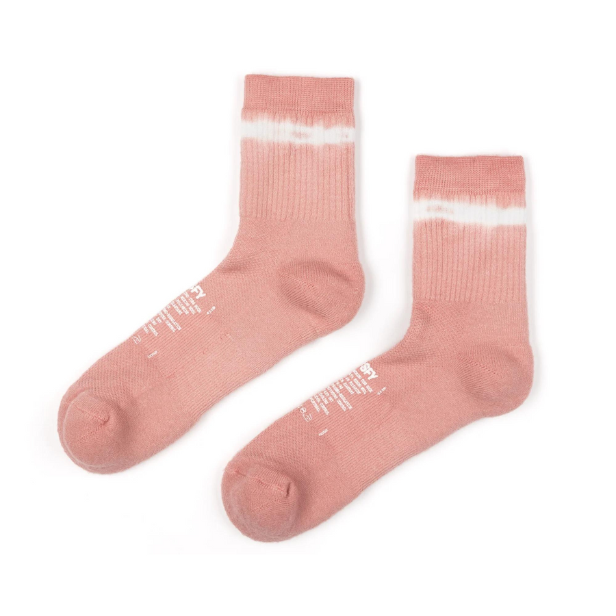 Chaussettes Merino Tube Socks | Dusty pink tie-dye