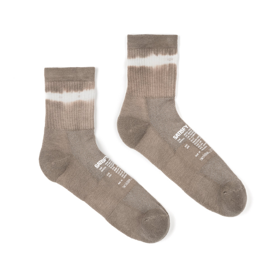 Chaussettes Merino Tube Socks | Greige tie-dye