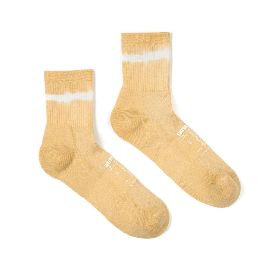 Chaussettes Merino Tube Socks | Yellow tie-dye