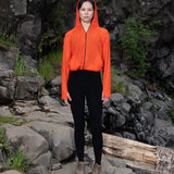 Shag Zip Hoodie | Tangerine Tango