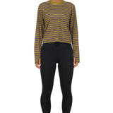 Chandail Striped LS Femme | Mud Gold