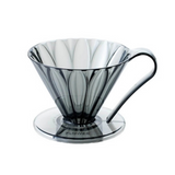 Porte Filtre Cafec Tritan Flower Dripper 2-4 tasses | Noir transparent