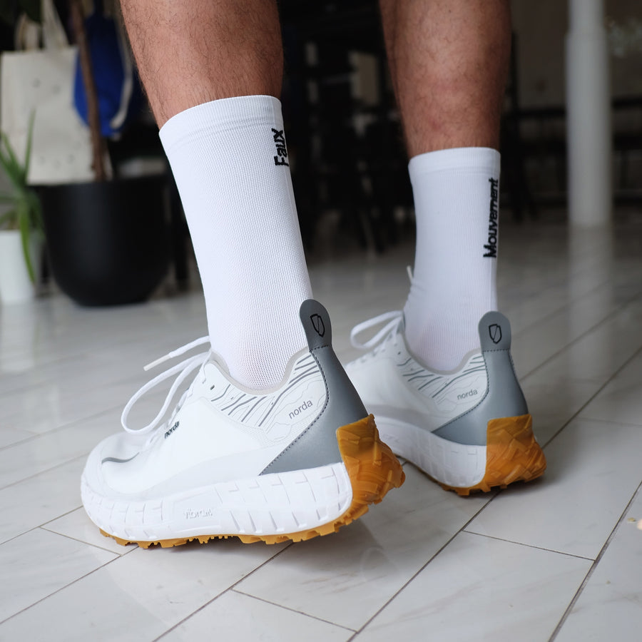 Chaussettes Faux Mouvement | Blanc & Noir