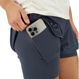 Flow Run Shorts 3" | Blue Grey