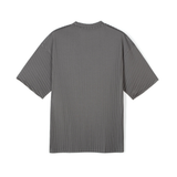 AuraLite™ Pleated T-Shirt | Granite Gray