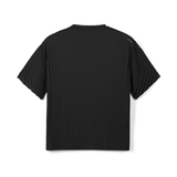 AuraLite™ Pleated T-Shirt Femme | Noir