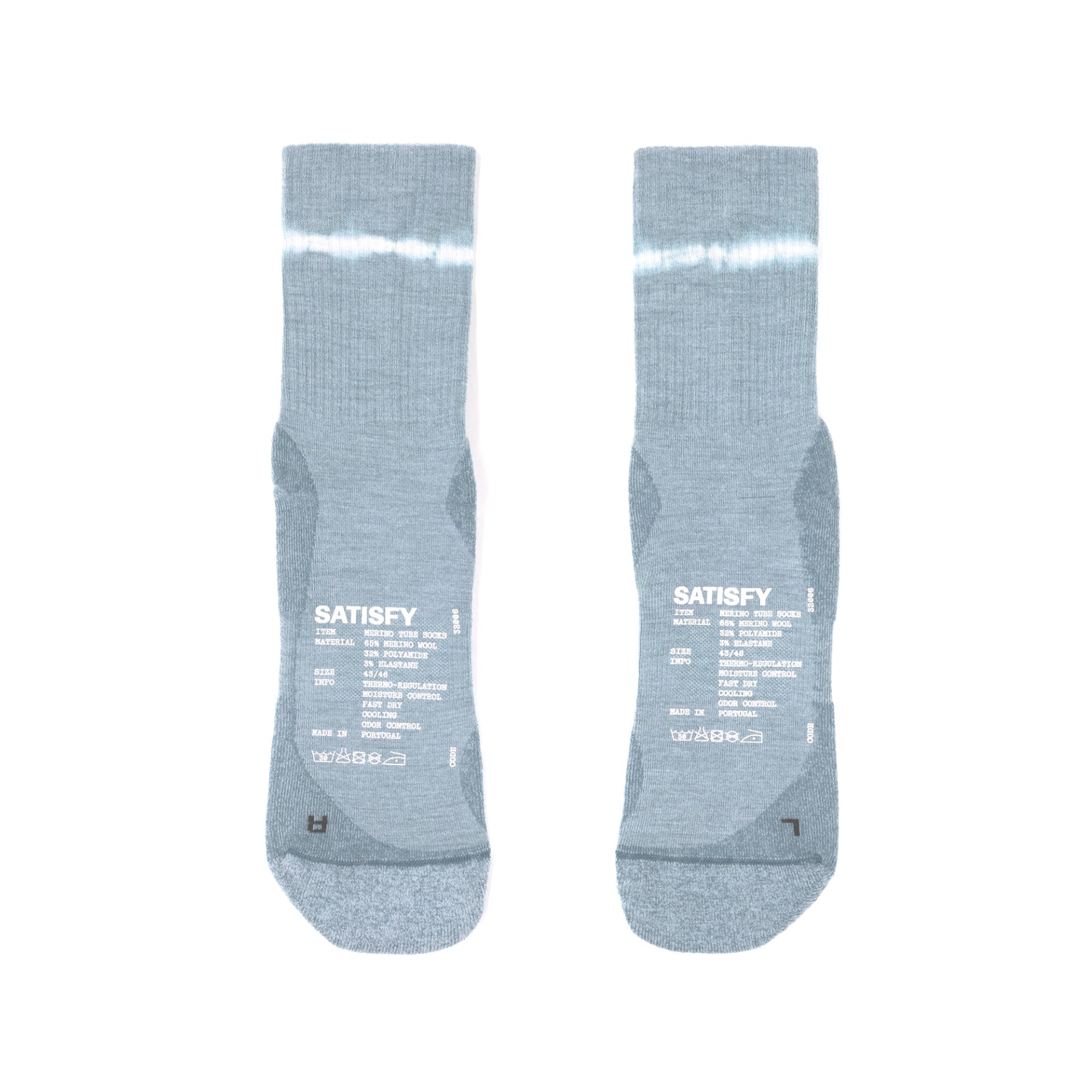Chaussettes Merino Nylon Tube Socks | Dusty Blue