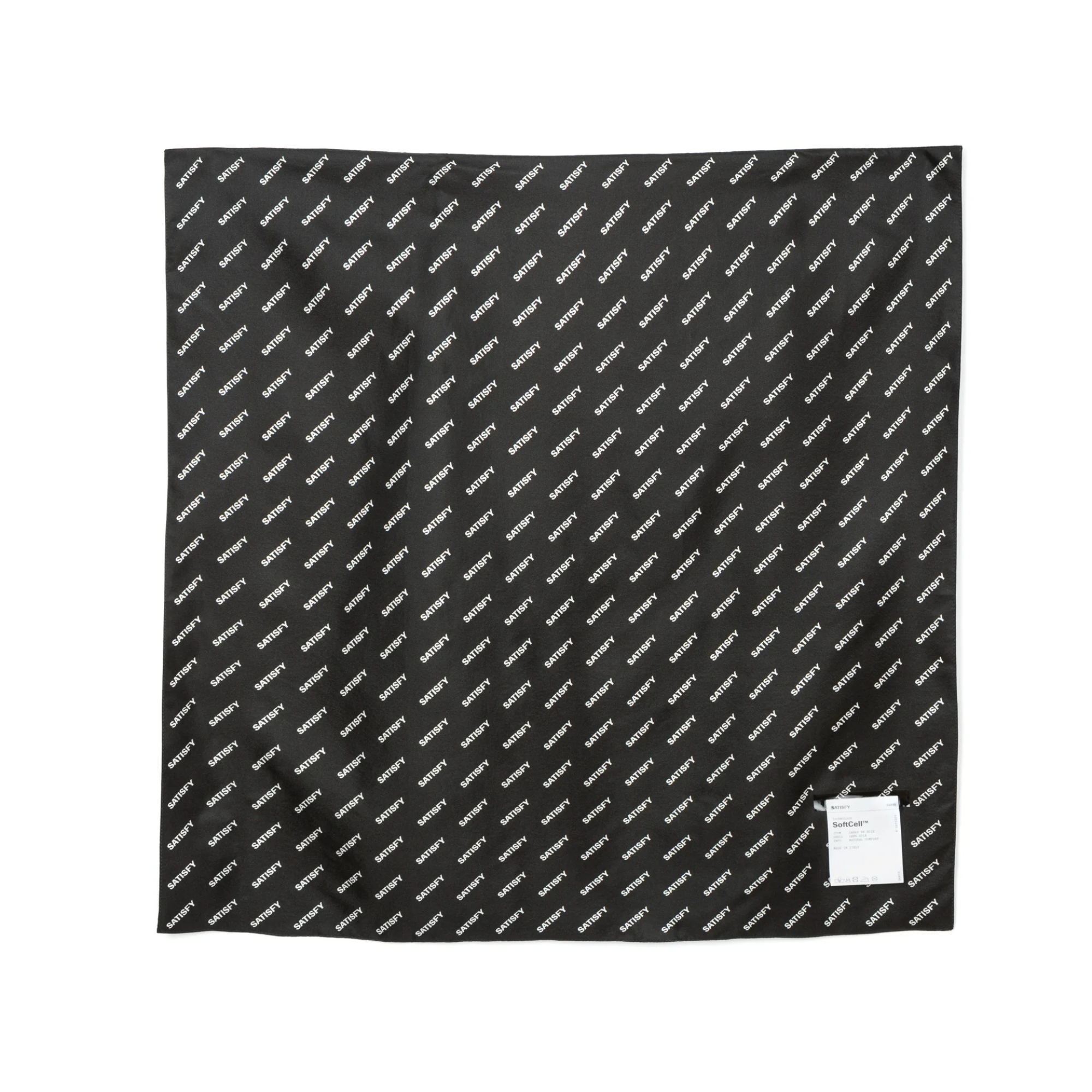 SoftCell™ Bandana Carré de soie | Noir