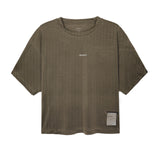 AuraLite™ Pleated T-Shirt Femme | Olive