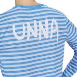 Chandail Striped LS Femme | Business Blue