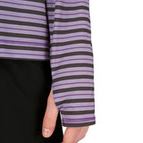 Chandail Striped LS | Raisin