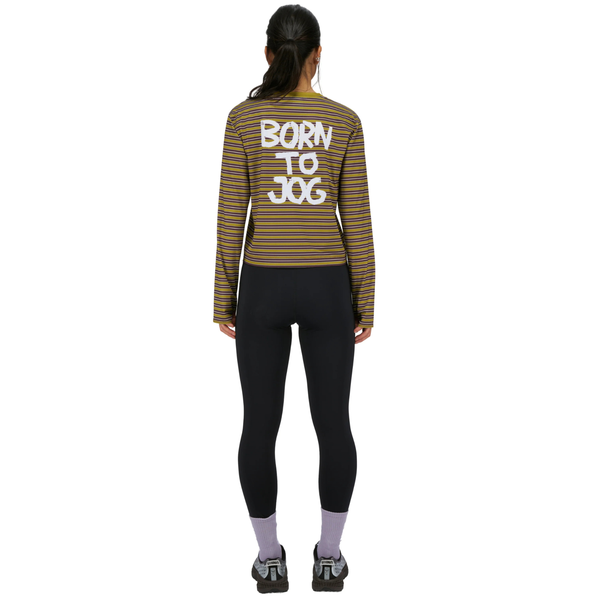 Chandail Striped LS Femme | Mud Gold