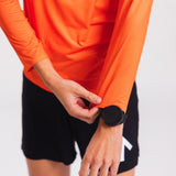 Chandail AROW Lightweight Long Sleeve | Orange & Blanc