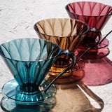 Porte Filtre Cafec Tritan Flower Dripper 2-4 tasses | Noir transparent