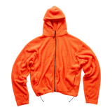 Shag Zip Hoodie | Tangerine Tango