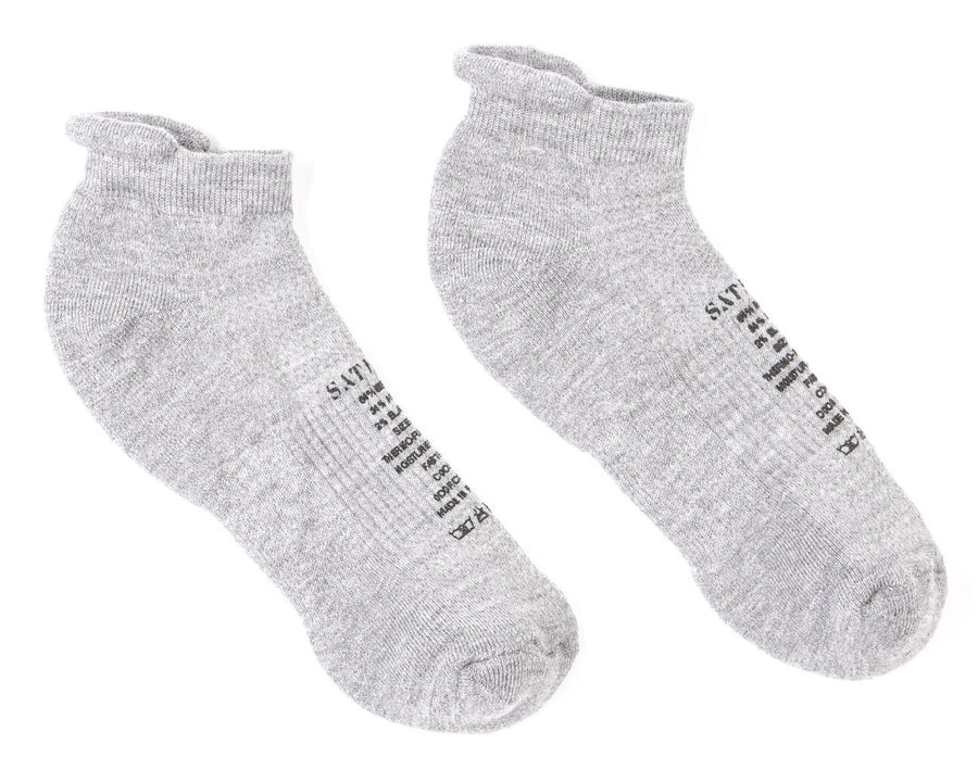 Chaussettes Merino Courtes (2-Pack) | Heather Grey & Olive
