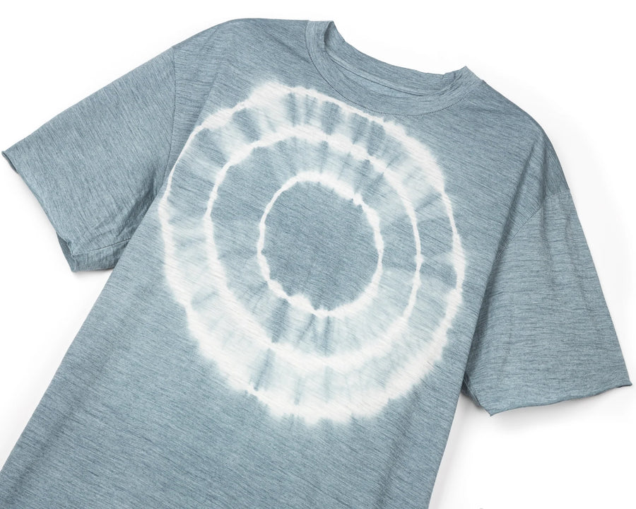 T-Shirt CloudMerino™ | Stone Blue Tie-Dye