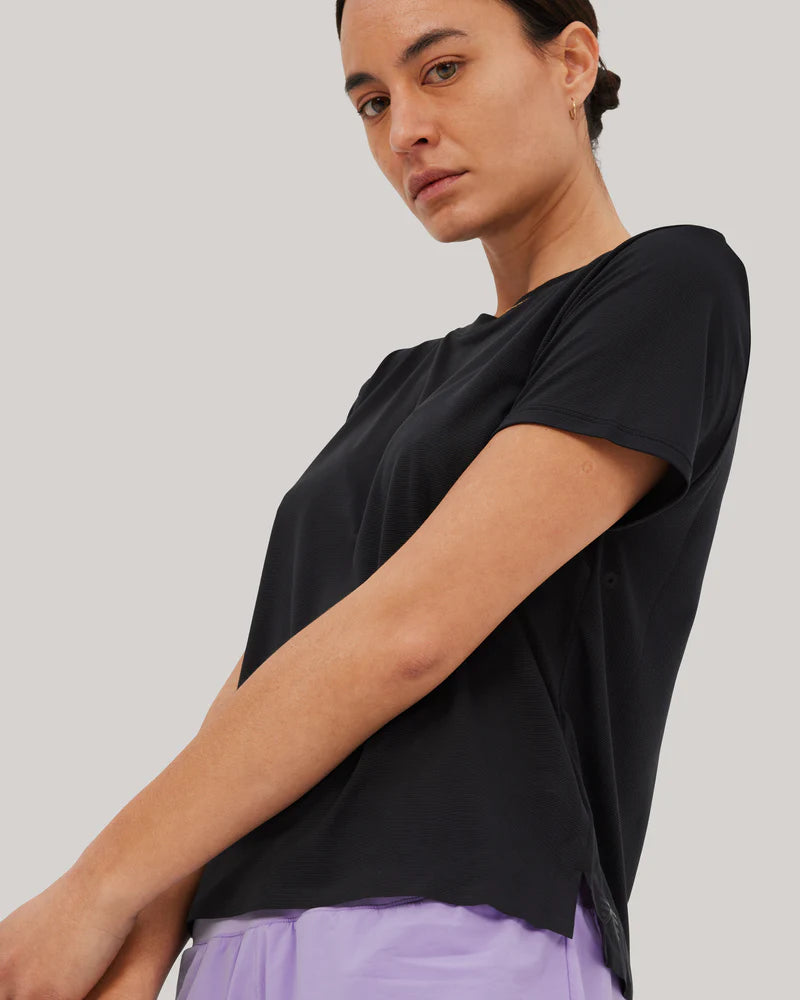 T-Shirt Cortes Polartec Femme | Noir