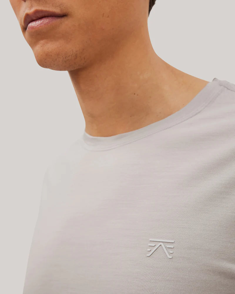T-Shirt Mérinos Keats Homme | Lavender Grey