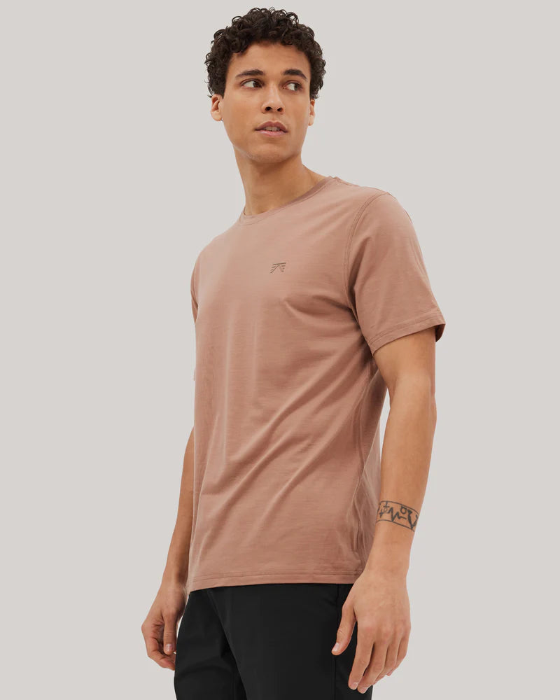 T-Shirt Mérinos Keats Homme | Taupe