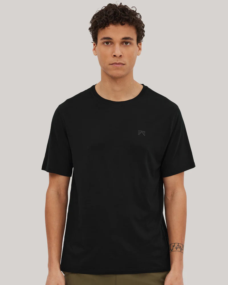 T-Shirt Mérinos Keats Homme | Noir