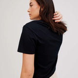 T-Shirt Mérinos Keats Femme | Noir