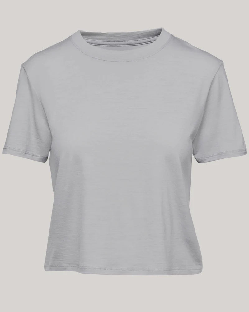 T-Shirt Mérinos Keats Femme | Lavender Grey